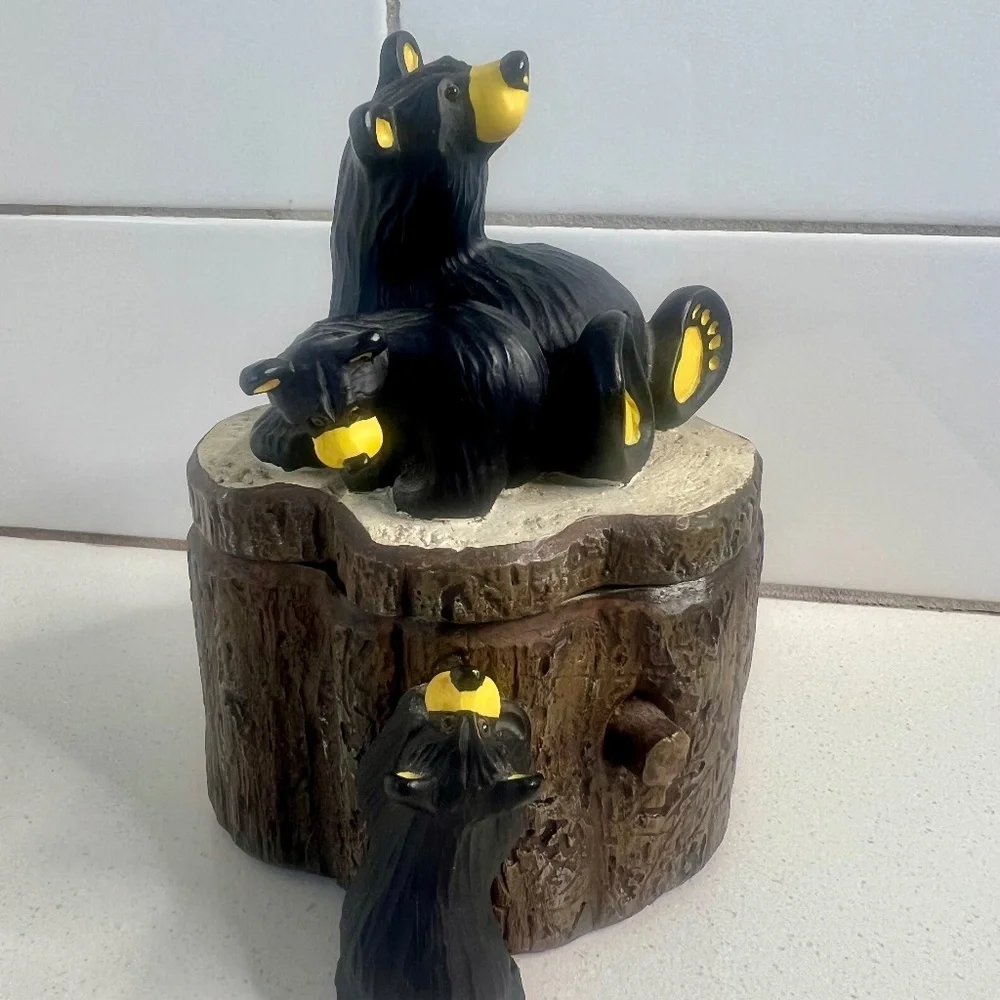 BearFoots Three Bears Box by Jeff Fleming Big Sky Carvers - Picture 6 of 10